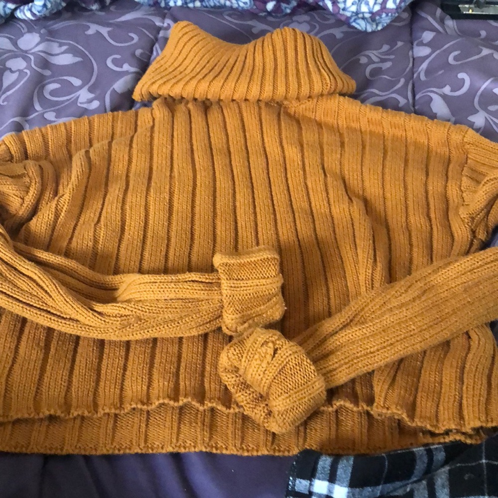 Tan turtleneck